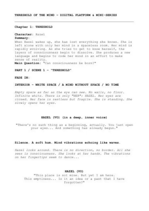 Threshold of the Mind first page