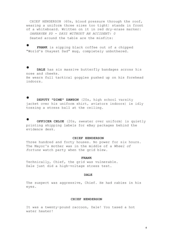 Public Safety Hazard sample page