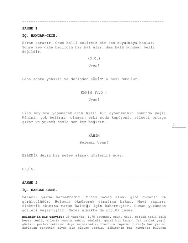 BELEMİR KALİGRA'NIN MELEZİ first page