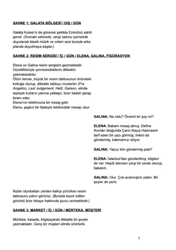 ÇARIN KAYIP HAZİNESİ first page