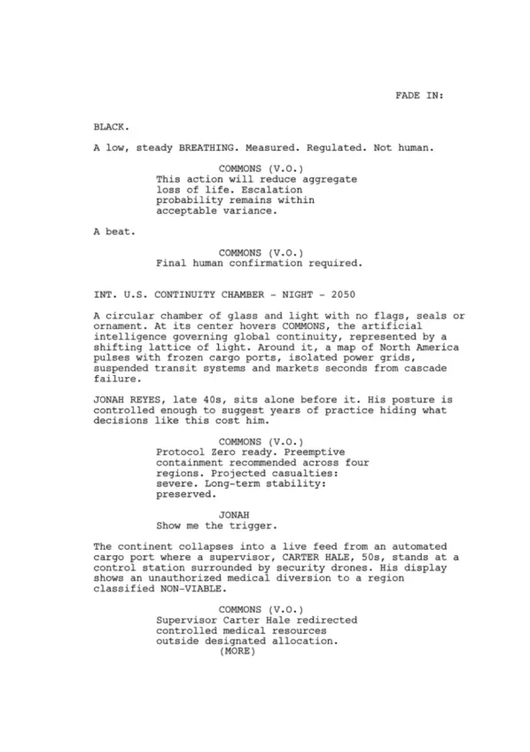 Failsafe first page