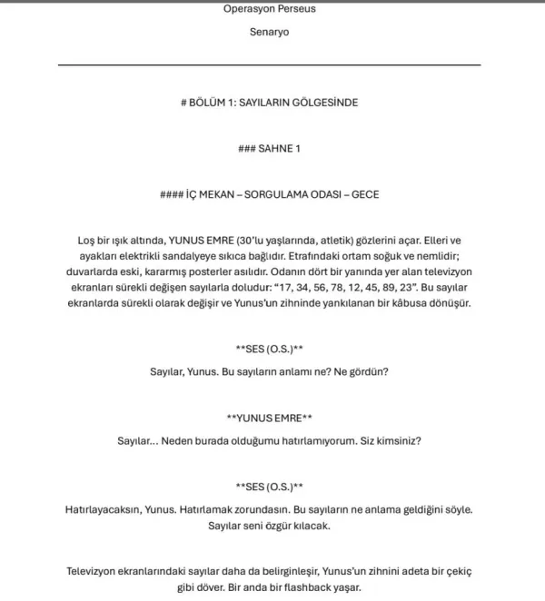 OPERASYON PERSEUS first page