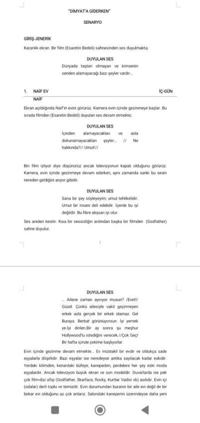 DİMYAT'A GİDERKEN first page
