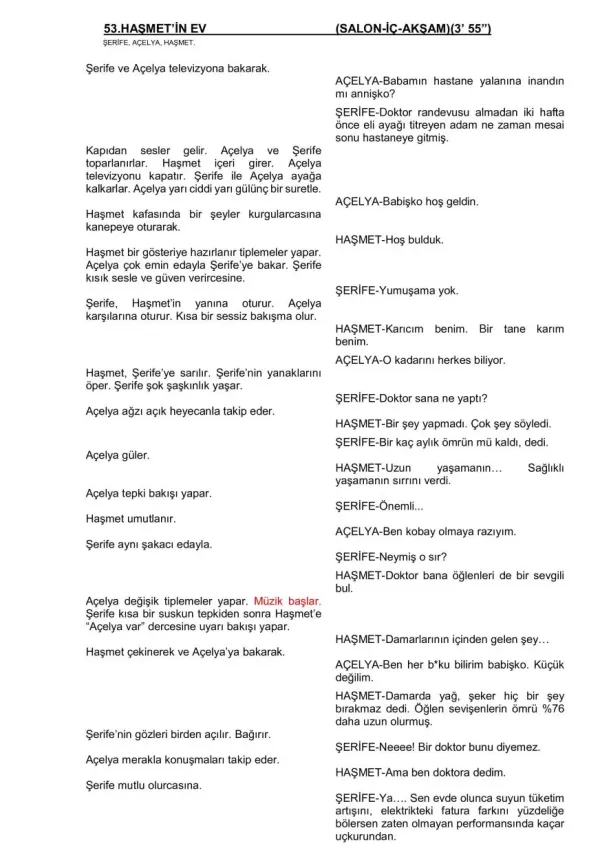 REÇETE sample page