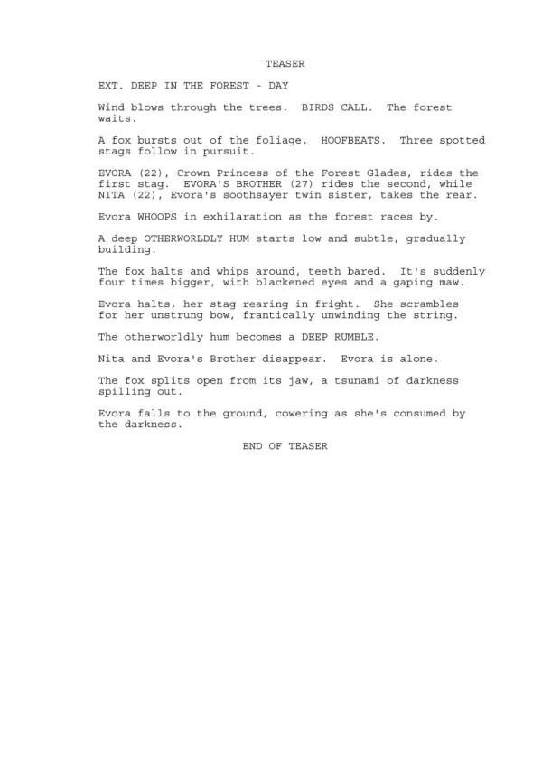 The Sacred Bow first page