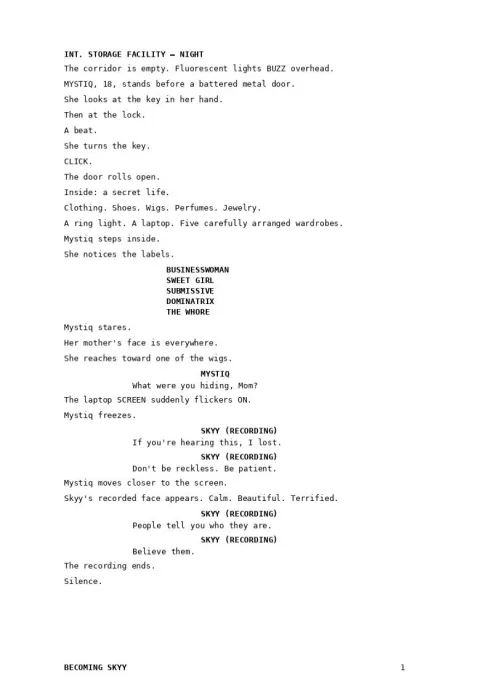 Becoming Skyy sample page thumbnail