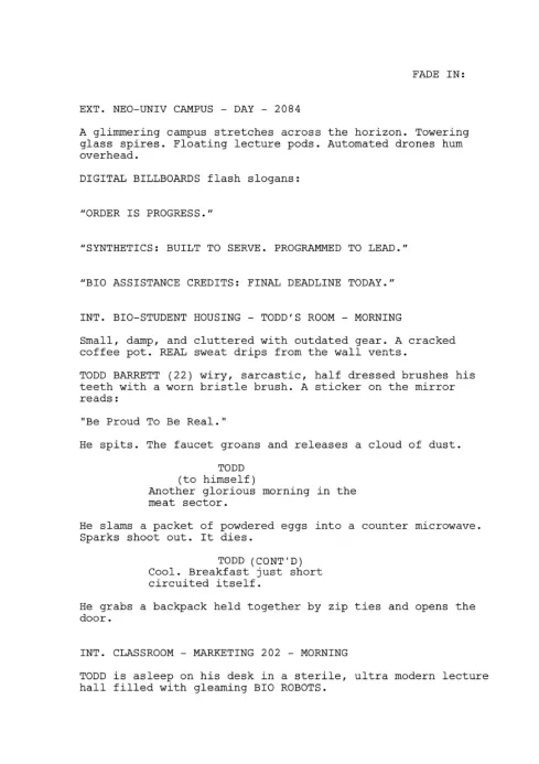 FLESHFEED sample page thumbnail